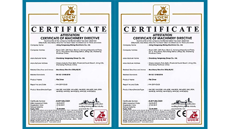 Hengwang Group All Series Pile Driver Through the Eu CE Certification!